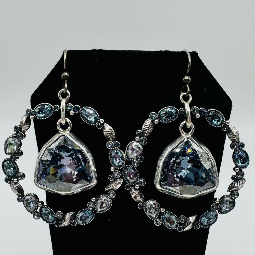 🚚Moving Sale 🚚BRIGHTON Blue Crystal Earrings Rare